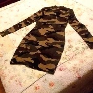 H&M Divided CAMO DRESS